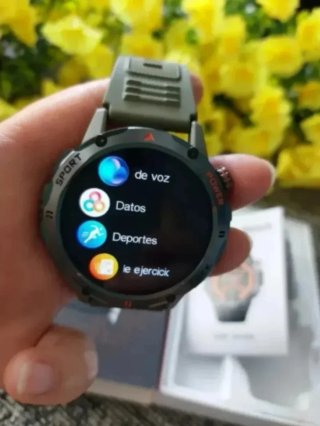 Reloj Inteligente Brújula Linterna Verde
