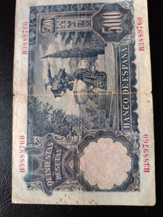 Billete 500 Pesetas España 1951