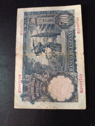 Billete 500 Pesetas España 1951