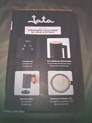 Jata JECL5501 Espumador Calentador Leche Eléctrico