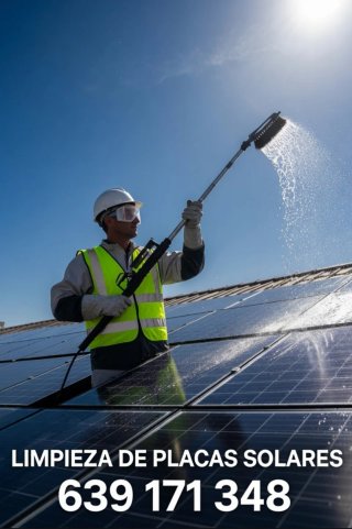 Limpieza de placas solares