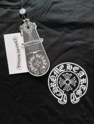 Maglietta Chrome Hearts M stampa bianca