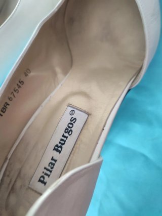 Tacones Pilar Burgos Beige Talla 40