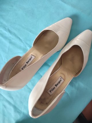 Tacones Pilar Burgos Beige Talla 40