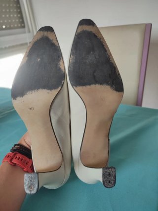 Tacones Pilar Burgos Beige Talla 40
