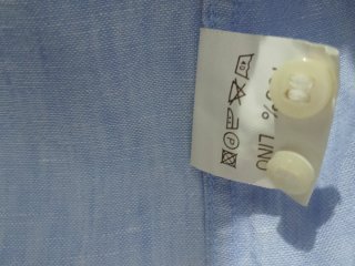 Camicia uomo ETON BLUES 100% Lino Azzurra