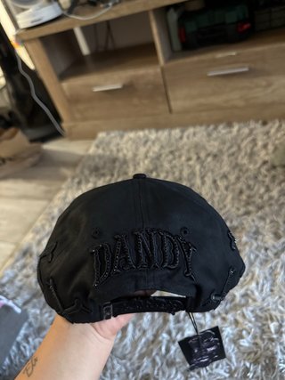 Gorra Dandy  Negra con Brillantes