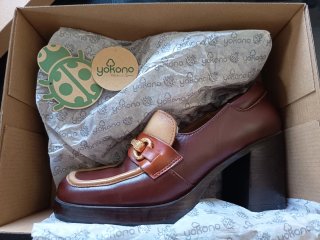 Yokono Zapatos Tacón Bloque Piel