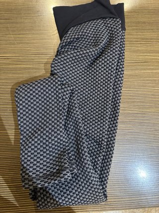 Leggings Push Up Talla Única Negro/Gris
