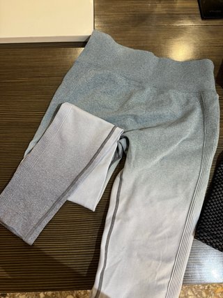 Leggings Push Up Talla Única Negro/Gris