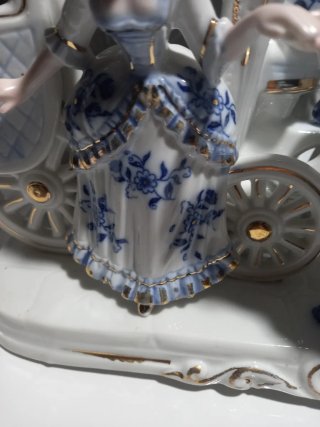 Carroza Rococó Porcelana