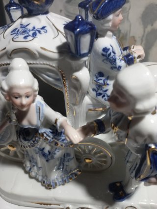 Carroza Rococó Porcelana