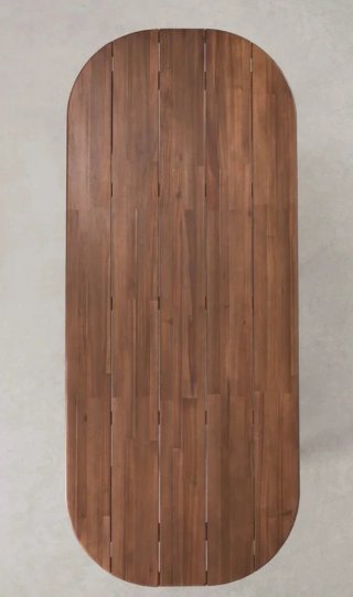 Mesa de comedor ovalada 240x100 cm Uleno