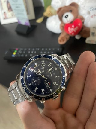 Reloj Tommy Hilfiger Plata y Azul