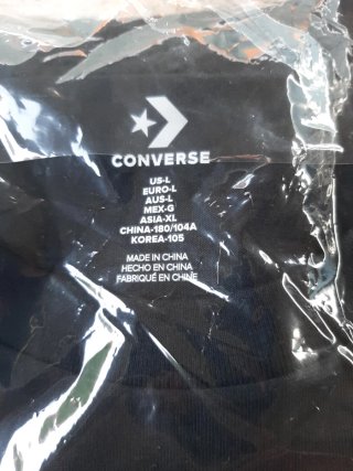 Camiseta Converse Negra Talla L