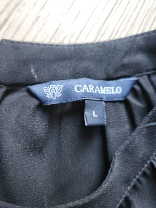 Top negro con lentejuelas