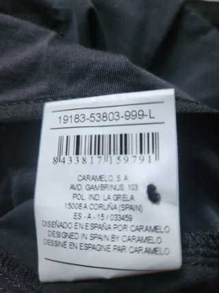 Top negro con lentejuelas