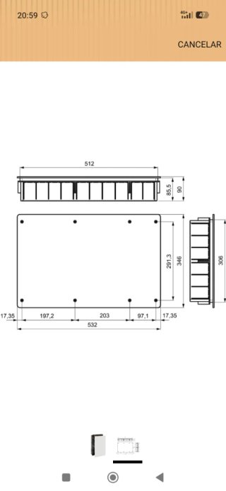 Caja conexión Solera 5503 a estrenar