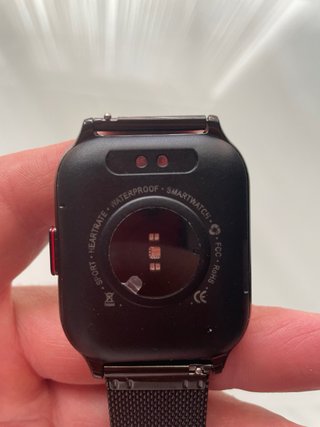 Reloj Inteligente Negro y Plateado