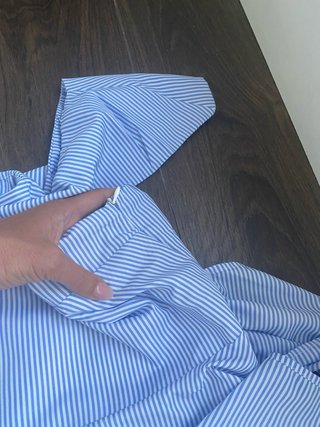 Top Verano Talla L Rayas Azul Blanco