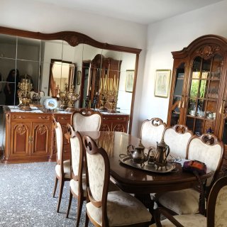 Conjunto comedor clásico madera