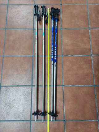 Palos de esquí Rossignol y Komperdell