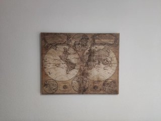 Cuadro Mapa del Mundo Maison du Monde