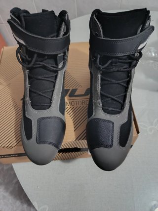Botas de Moto SHUA Pulse Negro Gris Talla 44