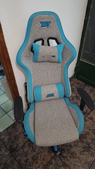 Silla Gamer Drift Azul y Gris