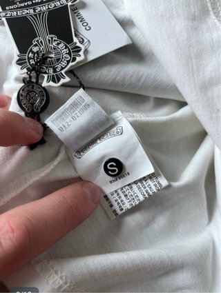 Camiseta Chrome Hearts Manga Larga Azul/Blanca