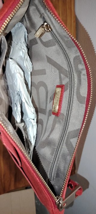 Bolso de fiesta rojo Bridas
