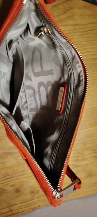 Bolso de fiesta rojo Bridas