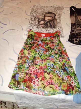 Lote 4 Camisetas Verano Mujer,Varias Tallas