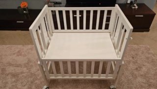 Minicuna madera Colecho Allegra Blanca Convertible