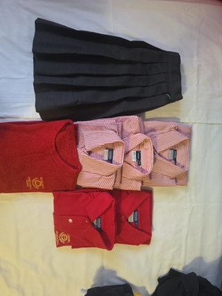 Uniforme escolar falda y camisas T-10 y T- 12