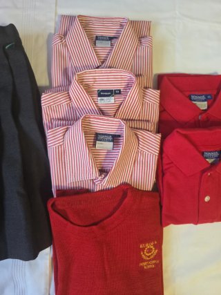 Uniforme escolar falda y camisas T-10 y T- 12