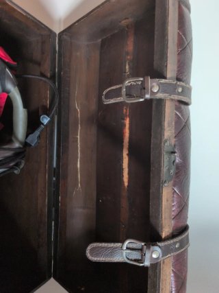 Baúl vintage cuero diseño