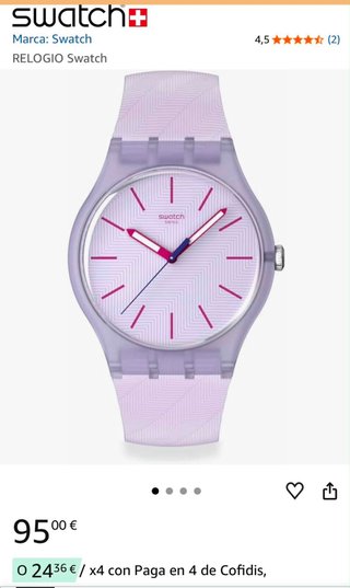 Orologio Swatch Lila Translucido Unisex