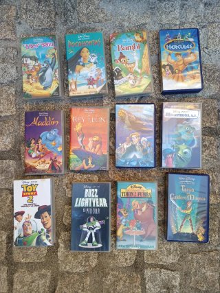 Lote 12 Películas VHS Disney Originales