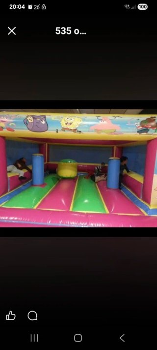 Castillo hinchable con 2 motores