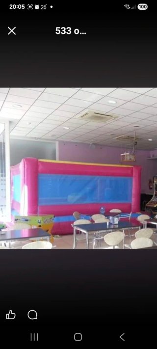 Castillo hinchable con 2 motores