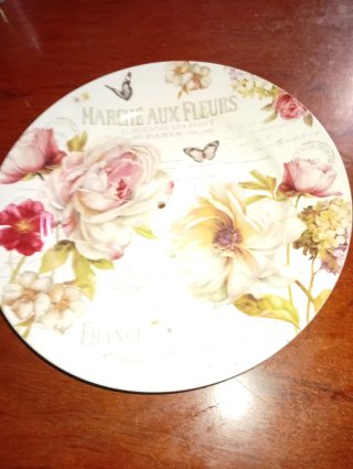 Plato Decorativo NOSTALGIE Flores