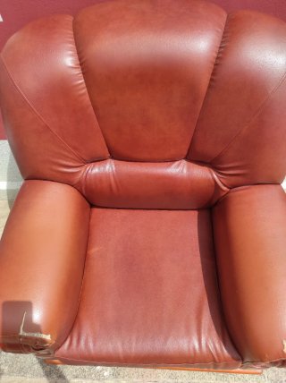 Sillón piel sintética cómodo
