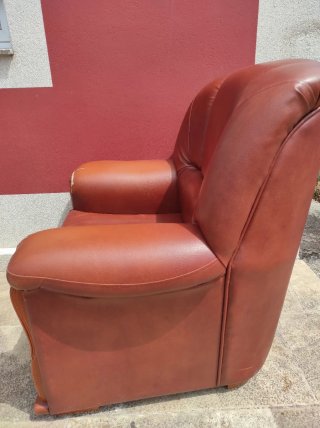 Sillón piel sintética cómodo