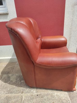 Sillón piel sintética cómodo
