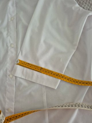Camisa blanca clásica manga 3/4 Talla 50