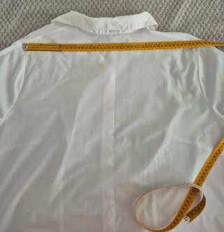Camisa blanca clásica manga 3/4 Talla 50