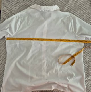Camisa blanca clásica manga 3/4 Talla 50