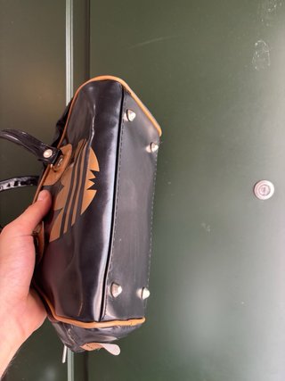 Borsa Adidas vintage nera e beige