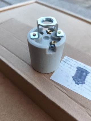 Pack 6 portalámparas negros nuevos